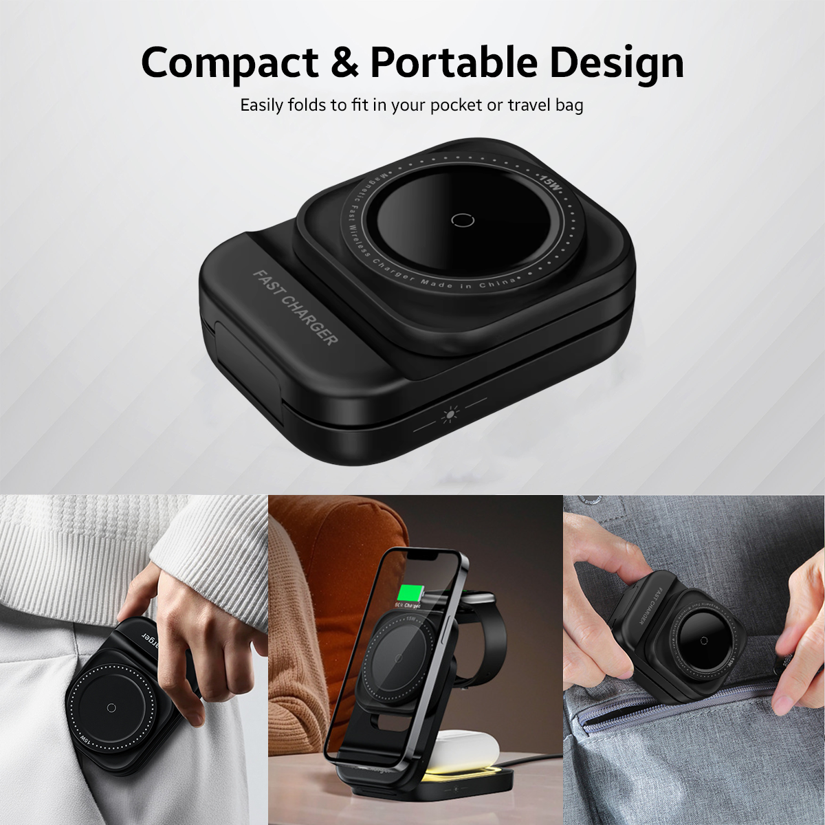 AMPERE 3-in-1 Wireless Charger - WC02