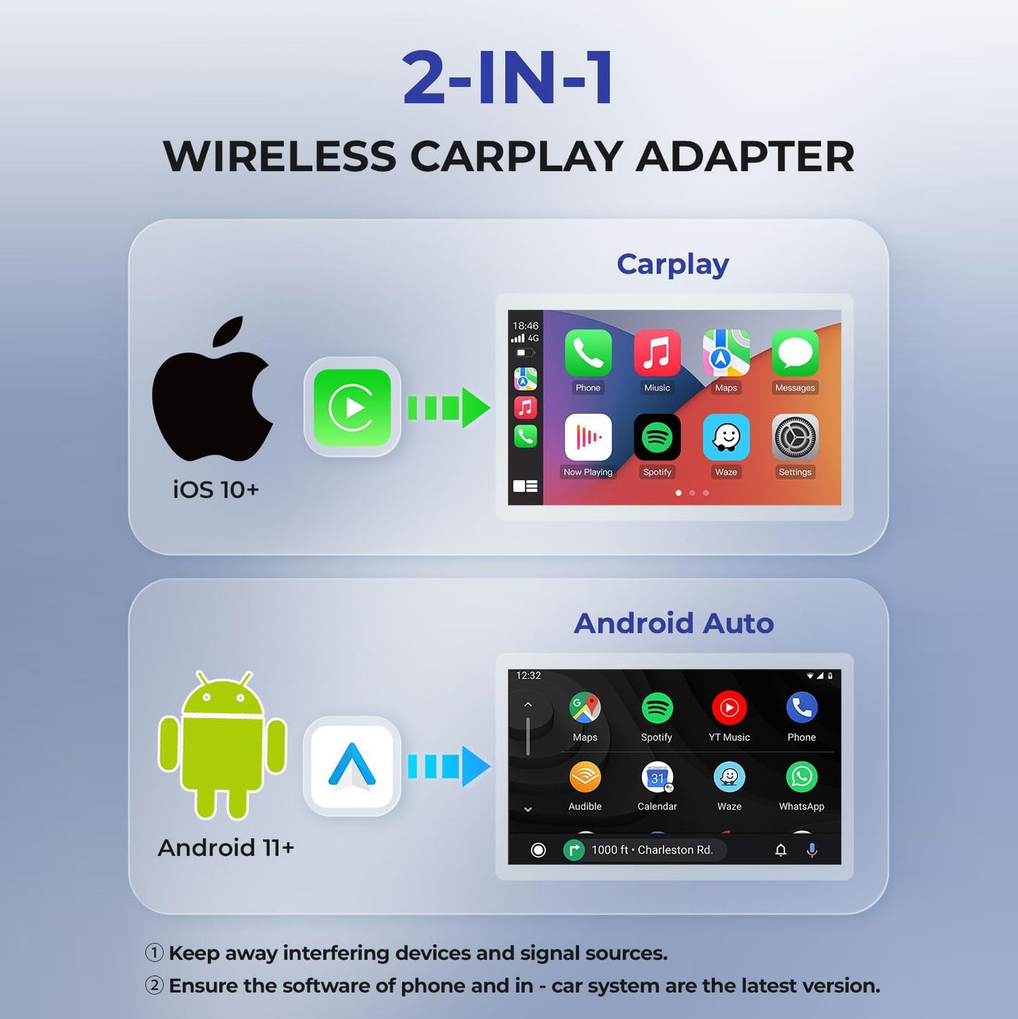 UTECTION Wireless CarPlay & Android Auto Adapter - V1