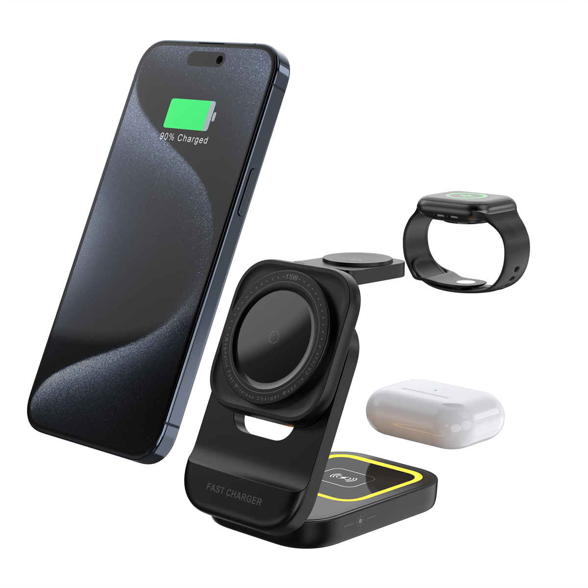 AMPERE 3-in-1 Wireless Charger - WC02