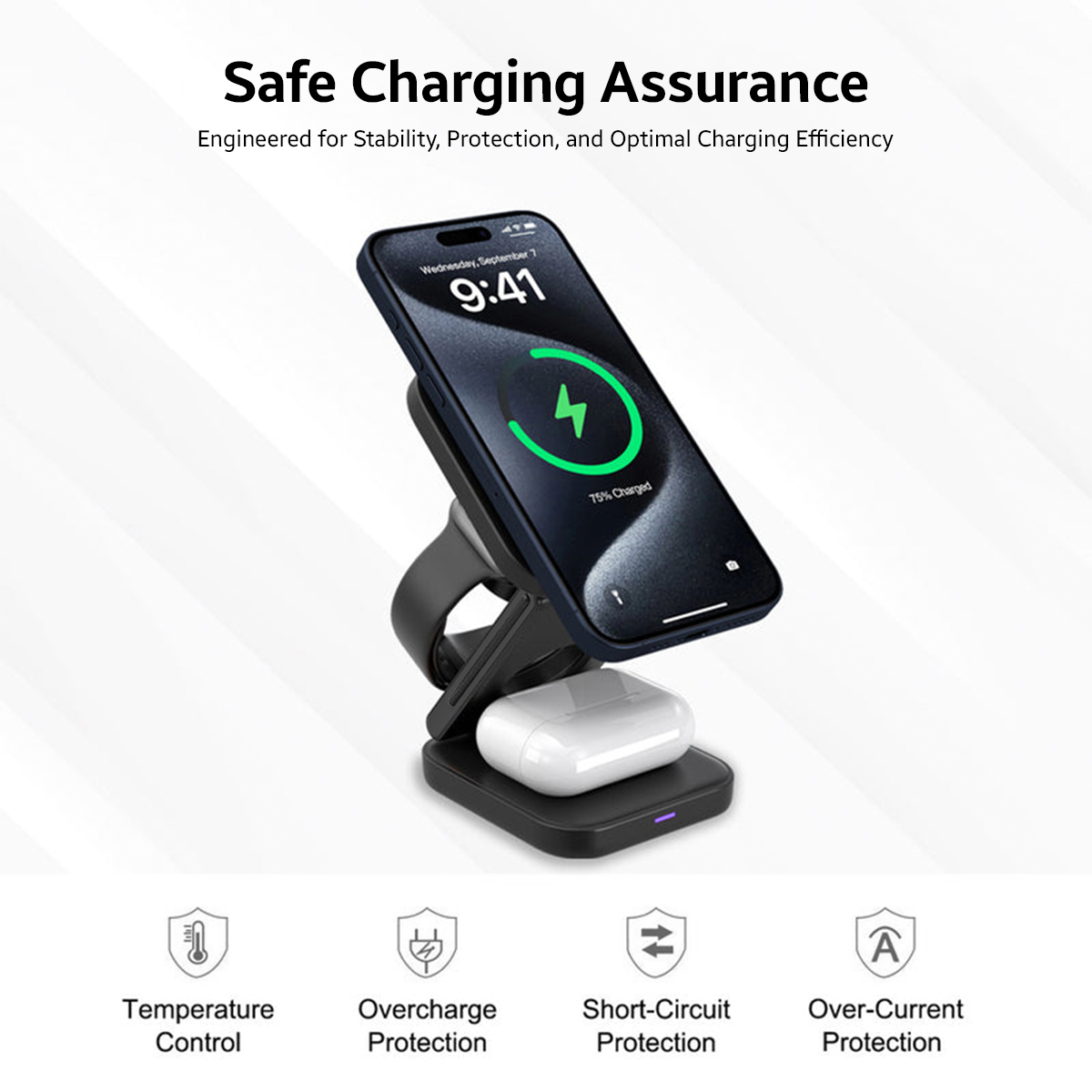 AMPERE 3-in-1 Wireless Charger - WC03