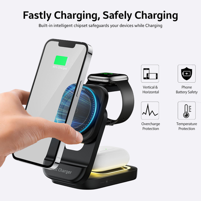 AMPERE 3-in-1 Wireless Charger - WC02