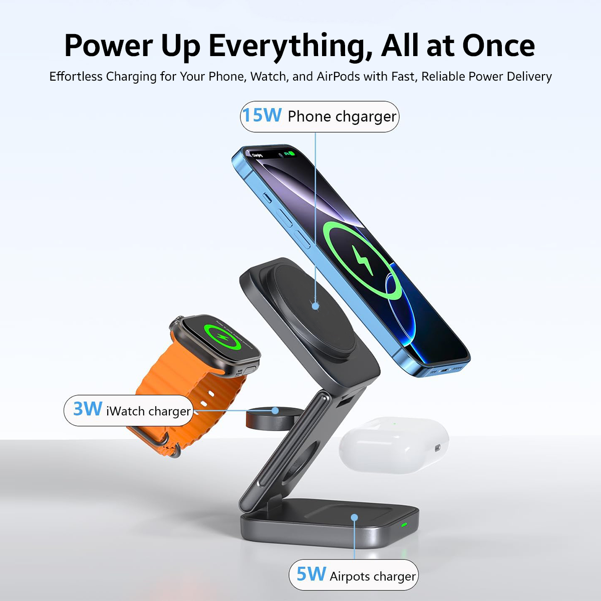 AMPERE 3-in-1 Wireless Charger - WC03
