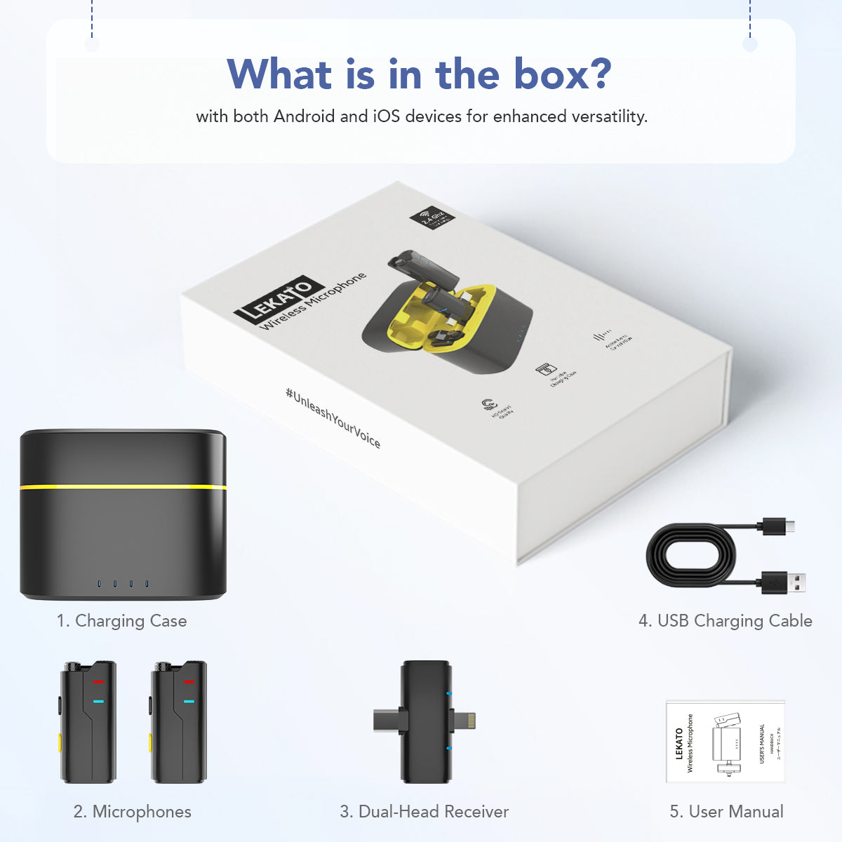 LEKATO - LWM01 - Wireless Microphone