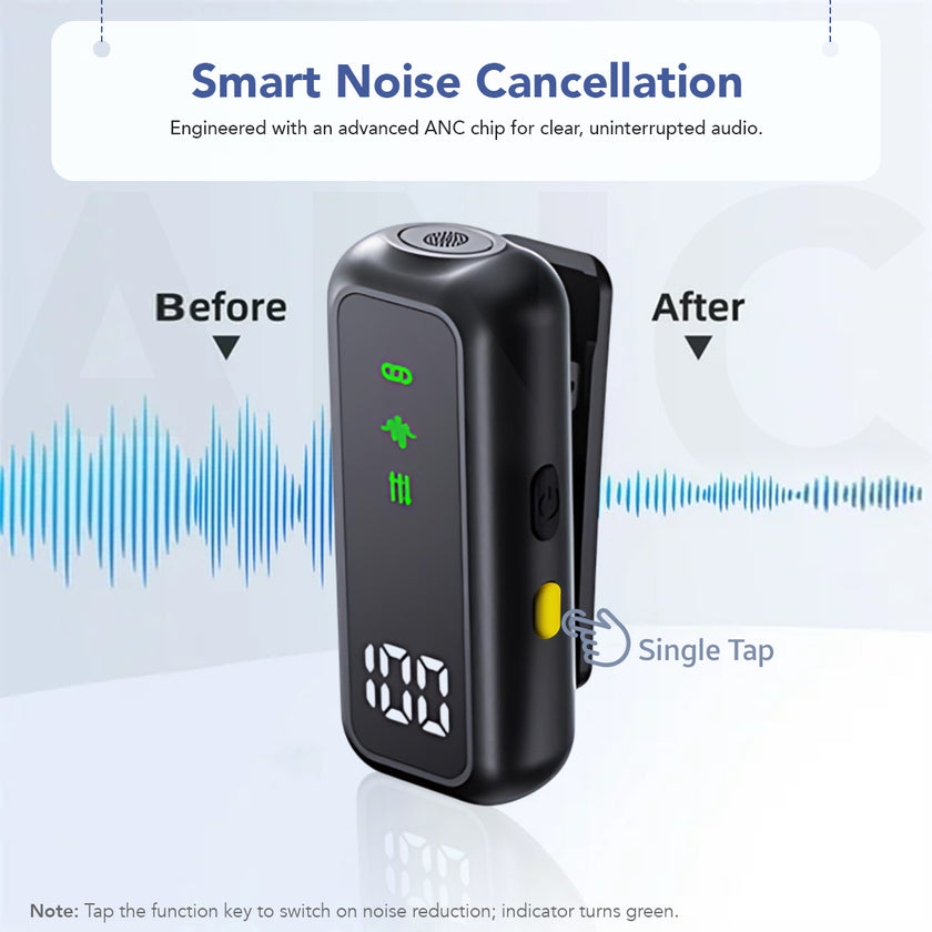 LEKATO - LWM03 - Wireless Mic for iPhone & Android