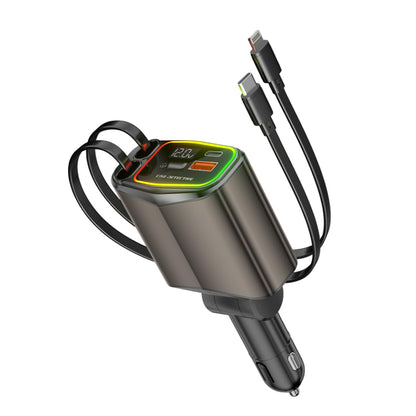 AMPERE 96W Retractable Car Charger - AMPERE_C3