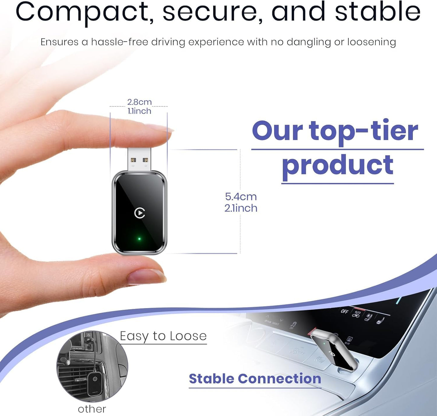 UTECTION Wireless CarPlay & Android Auto Adapter - V1