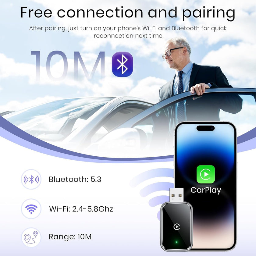 UTECTION Wireless CarPlay & Android Auto Adapter - V1