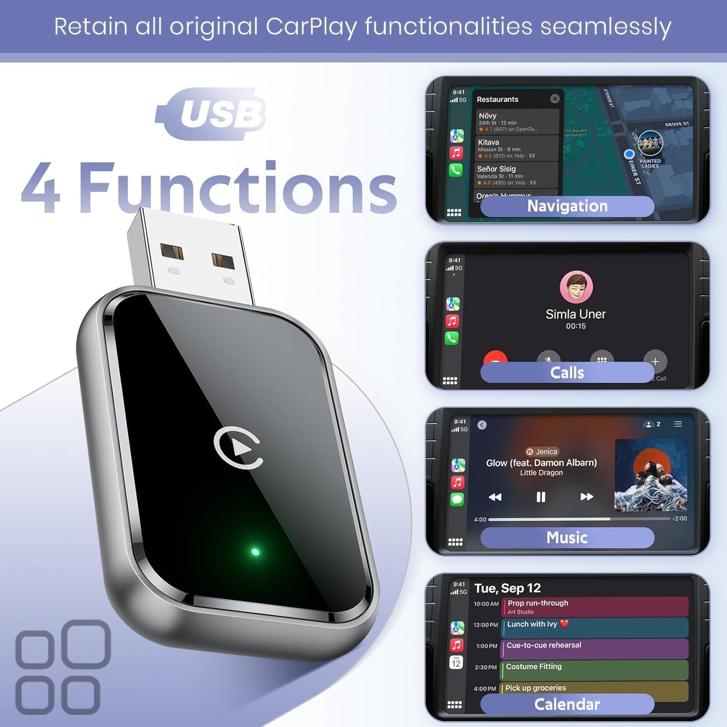 UTECTION Wireless CarPlay & Android Auto Adapter - V1