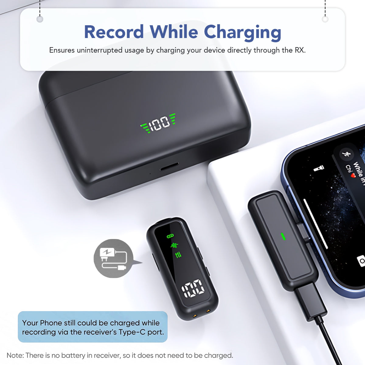 LEKATO - LWM03 - Wireless Mic for iPhone & Android