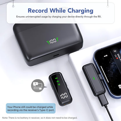 LEKATO - LWM03 - Wireless Mic for iPhone & Android