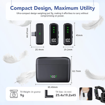 LEKATO - LWM03 - Wireless Mic for iPhone & Android