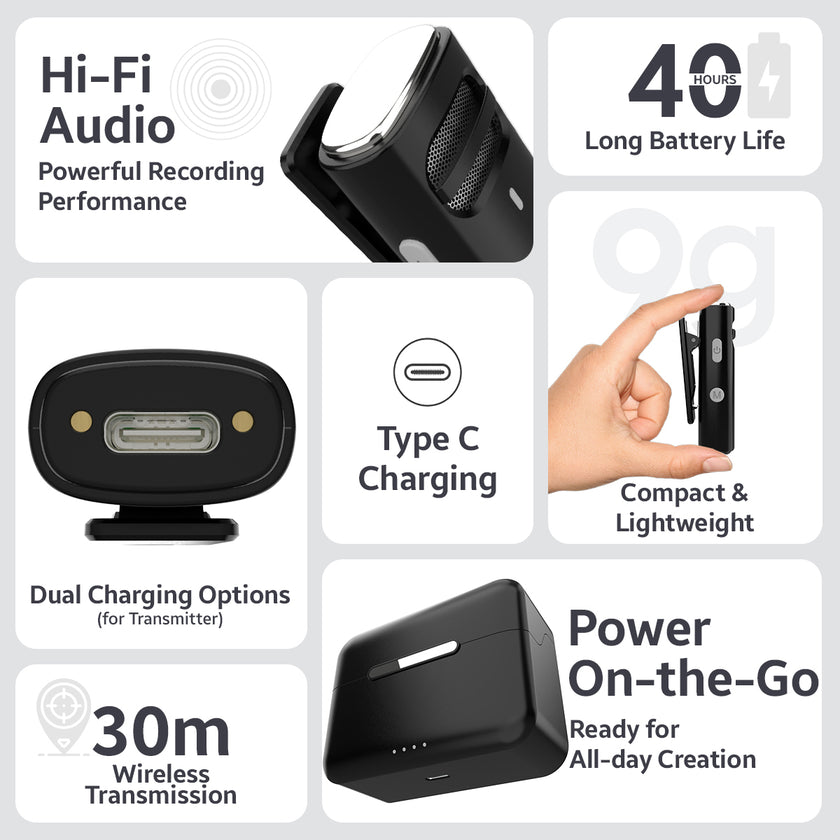 VOOK ClipX Wireless Microphone