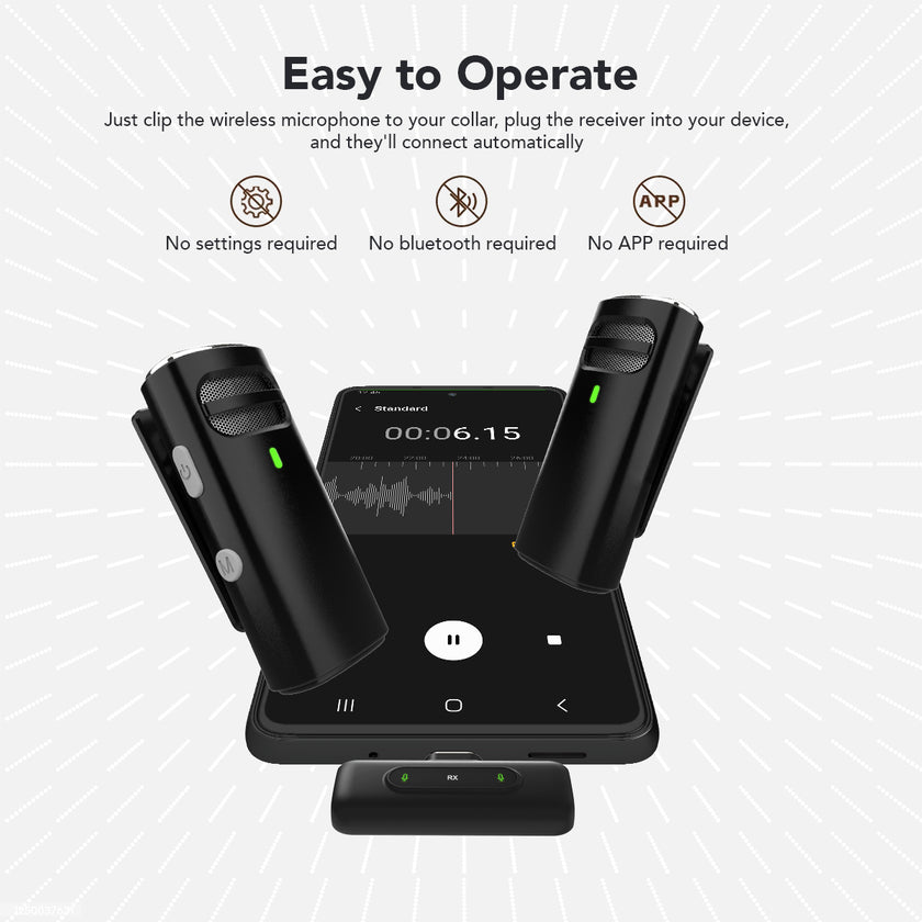 VOOK ClipX Wireless Microphone