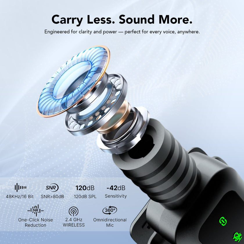 VOOK MiniX Wireless Microphone