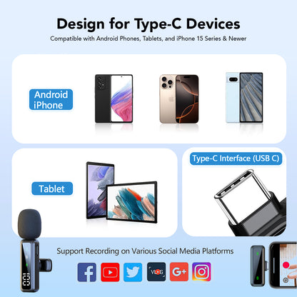 VOOK MiniX Wireless Microphone