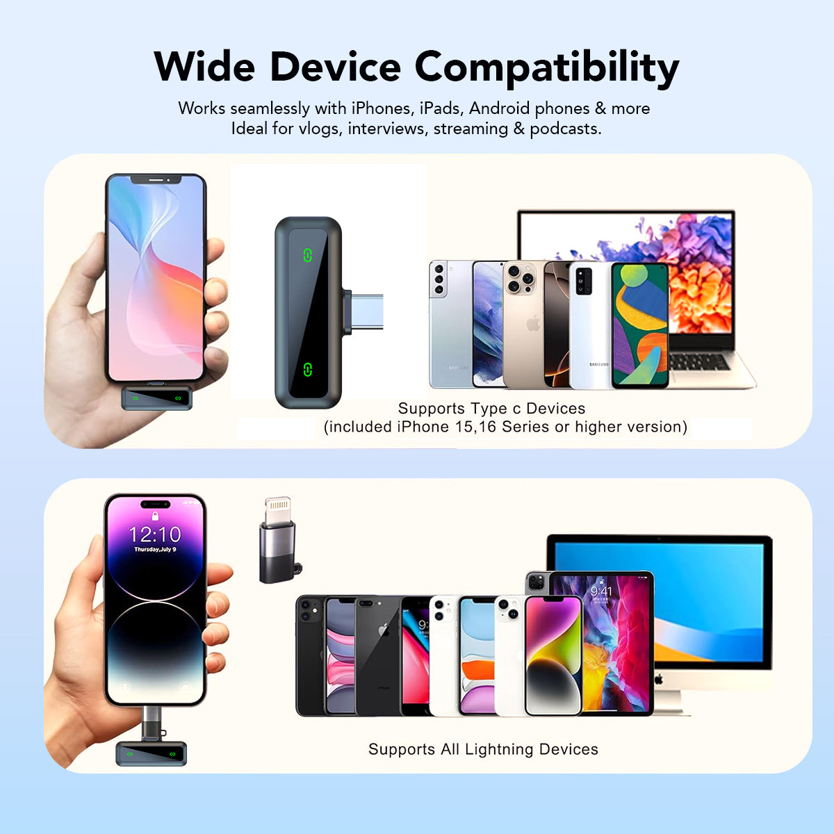 VOOK MiniX Wireless Microphone